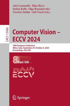 Leonardis / Ricci / Roth |  Computer Vision – ECCV 2024 | Buch |  Sack Fachmedien