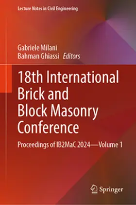 Milani / Ghiassi |  18th International Brick and Block Masonry Conference | eBook | Sack Fachmedien