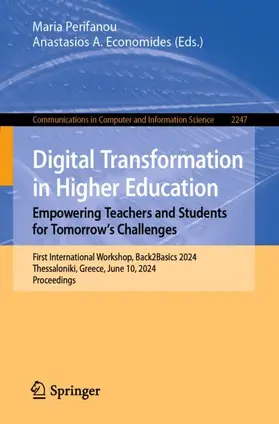 Economides / Perifanou |  Digital Transformation in Higher Education. Empowering Teachers and Students for Tomorrow¿s Challenges | Buch |  Sack Fachmedien