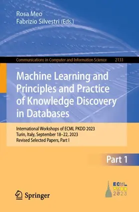 Silvestri / Meo | Machine Learning and Principles and Practice of Knowledge Discovery in Databases | Buch | 978-3-031-74629-1 | sack.de