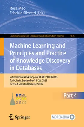 Meo / Silvestri |  Machine Learning and Principles and Practice of Knowledge Discovery in Databases | eBook | Sack Fachmedien