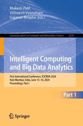 Patil / Birajdar / Vyawahare |  Intelligent Computing and Big Data Analytics | Buch |  Sack Fachmedien