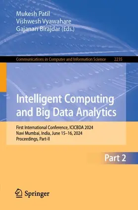 Patil / Birajdar / Vyawahare |  Intelligent Computing and Big Data Analytics | Buch |  Sack Fachmedien