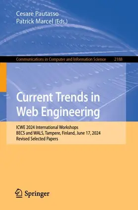 Marcel / Pautasso |  Current Trends in Web Engineering | Buch |  Sack Fachmedien