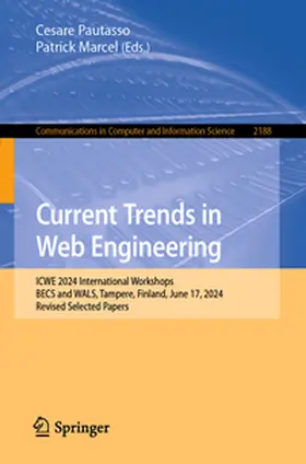 Pautasso / Marcel |  Current Trends in Web Engineering | eBook | Sack Fachmedien