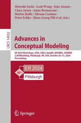 Saeki / García S. / Wong |  Advances in Conceptual Modeling | Buch |  Sack Fachmedien