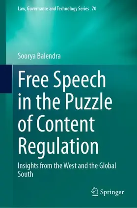 Balendra |  Free Speech in the Puzzle of Content Regulation | Buch |  Sack Fachmedien