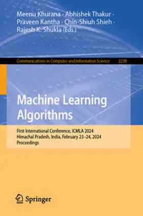 Khurana / Thakur / Kantha |  Machine Learning Algorithms | eBook | Sack Fachmedien