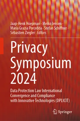 Hoepman / Jensen / Porcedda |  Privacy Symposium 2024 | eBook | Sack Fachmedien