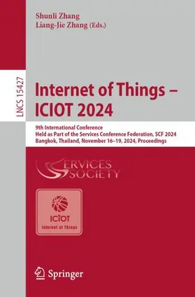 Zhang | Internet of Things ¿ ICIOT 2024 | Buch | 978-3-031-77002-9 | sack.de