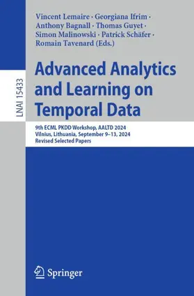 Lemaire / Ifrim / Bagnall |  Advanced Analytics and Learning on Temporal Data | Buch |  Sack Fachmedien