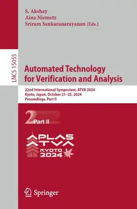 Akshay / Sankaranarayanan / Niemetz |  Automated Technology for Verification and Analysis | Buch |  Sack Fachmedien