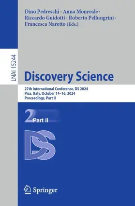 Pedreschi / Monreale / Naretto |  Discovery Science | Buch |  Sack Fachmedien