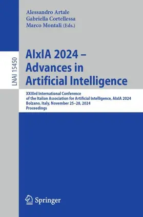 Artale / Montali / Cortellessa |  AIxIA 2024 - Advances in Artificial Intelligence | Buch |  Sack Fachmedien