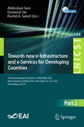 Sere / Sie / Saeed | Towards new e-Infrastructure and e-Services for Developing Countries | E-Book | sack.de