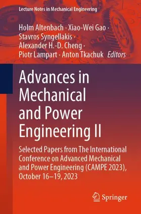 Altenbach / Gao / Tkachuk |  Advances in Mechanical and Power Engineering II | Buch |  Sack Fachmedien