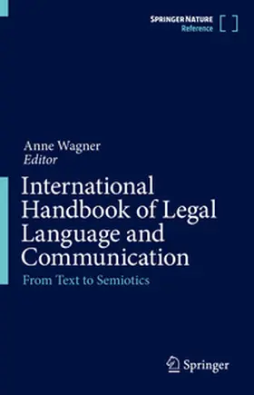 Wagner |  International Handbook of Legal Language and Communication | Buch |  Sack Fachmedien