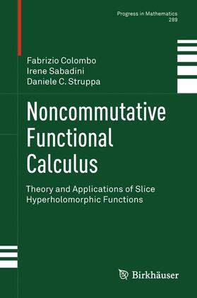Politecnico Di Milano / Politecnico di Milano / Struppa |  Noncommutative Functional Calculus | Buch |  Sack Fachmedien