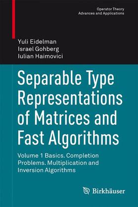 Eidelman / Haimovici / Gohberg |  Separable Type Representations of Matrices and Fast Algorithms | Buch |  Sack Fachmedien