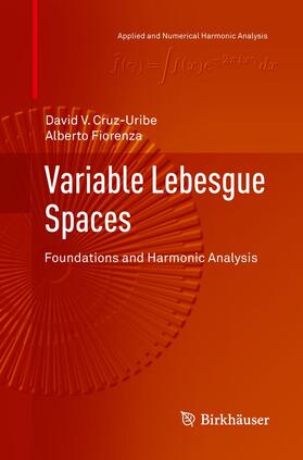 Fiorenza / Cruz-Uribe |  Variable Lebesgue Spaces | Buch |  Sack Fachmedien