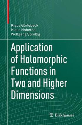 Gürlebeck / Sprößig / Habetha |  Application of Holomorphic Functions in Two and Higher Dimensions | Buch |  Sack Fachmedien