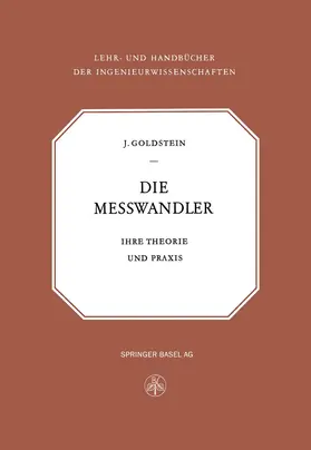 Goldstein |  Die Messwandler | Buch |  Sack Fachmedien