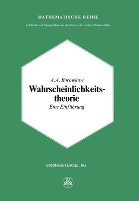 Borowkow |  Wahrscheinlichkeitstheorie | Buch |  Sack Fachmedien