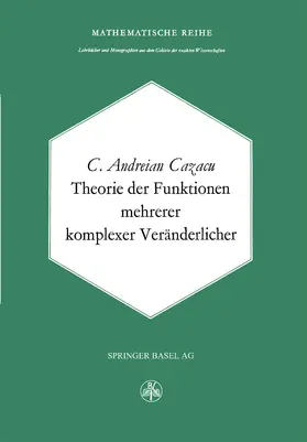 Cazacu |  Theorie der Funktionen mehrerer komplexer Veränderlicher | Buch |  Sack Fachmedien