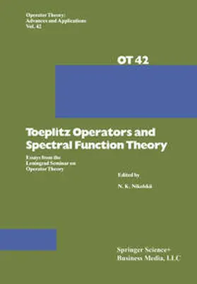 Nikolsky |  Toeplitz Operators and Spectral Function Theory | eBook | Sack Fachmedien