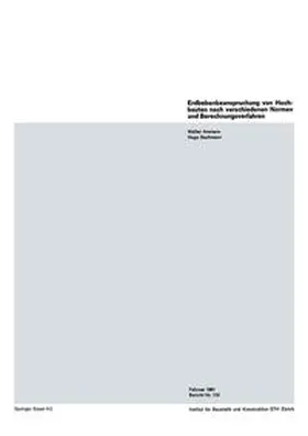 Ammann / Bachmann |  Erdbebenbeanspruchung von Hochbauten nach verschiedenen Normen und Berechnungsverfahren | eBook | Sack Fachmedien