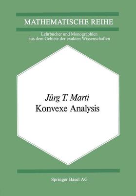 Marti |  Konvexe Analysis | Buch |  Sack Fachmedien