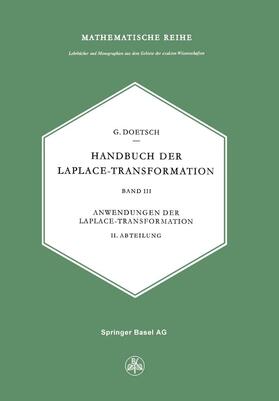 Doetsch |  Handbuch der Laplace-Transformation | Buch |  Sack Fachmedien