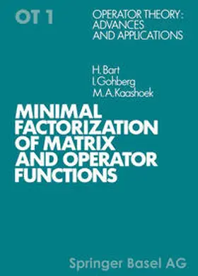 BART / GOHBERG / KAASHOEK |  Minimal Factorization of Matrix and Operator Functions | eBook | Sack Fachmedien