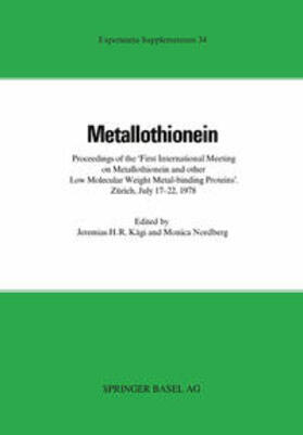 Kägi / Piscator |  Metallothionein | eBook | Sack Fachmedien