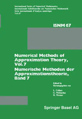 Collatz / Meinardus / Werner |  Numerical Methods of Approximation Theory, Vol. 7 / Numerische Methoden der Approximationstheorie, Band 7 | eBook | Sack Fachmedien