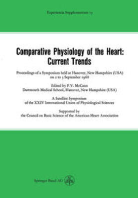 Jucker / Martin-Smith |  Comparative Physiology of the Heart: Current Trends | eBook | Sack Fachmedien