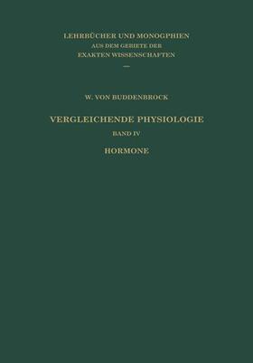 Buddenbrock |  Vergleichende Physiologie | Buch |  Sack Fachmedien