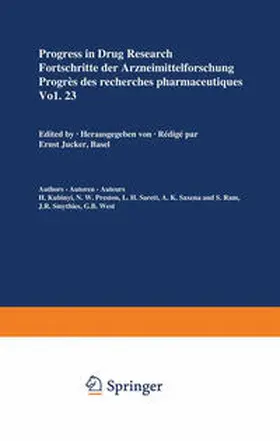 JUCKER |  Progress in Drug Research / Fortschritte der Arzneimittelforschung / Progrès des recherches pharmaceutiques | eBook | Sack Fachmedien