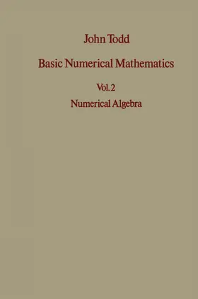 Todd |  Basic Numerical Mathematics | Buch |  Sack Fachmedien