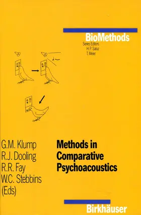 Klump / Stebbins / Dooling |  Methods in Comparative Psychoacoustics | Buch |  Sack Fachmedien