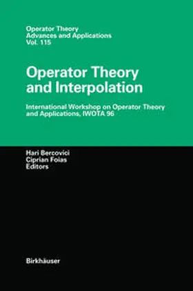 Bercovic / Foias |  Operator Theory and Interpolation | eBook | Sack Fachmedien