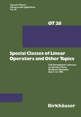 Arsene / Helson |  Special Classes of Linear Operators and Other Topics | eBook | Sack Fachmedien