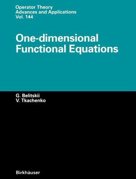 Tkachenko / Belitskii |  One-dimensional Functional Equations | Buch |  Sack Fachmedien