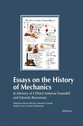 Becchi / Pedemonte / Corradi |  Essays on the History of Mechanics | Buch |  Sack Fachmedien