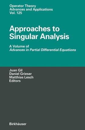 Gil / Lesch / Grieser |  Approaches to Singular Analysis | Buch |  Sack Fachmedien