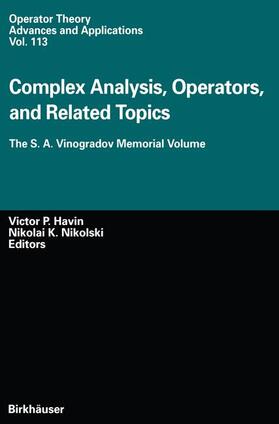 Nikolski / Havin |  Complex Analysis, Operators, and Related Topics | Buch |  Sack Fachmedien