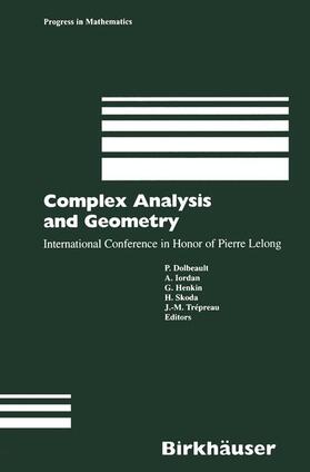 Dolbeault / Iordan / Trepreau |  Complex Analysis and Geometry | Buch |  Sack Fachmedien