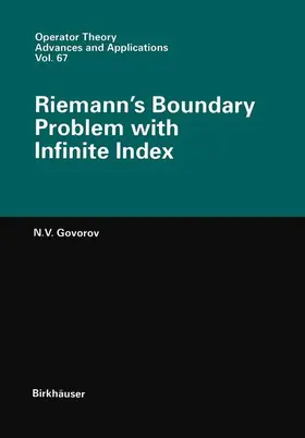 Govorov / Ostrovskii |  Riemann¿s Boundary Problem with Infinite Index | Buch |  Sack Fachmedien