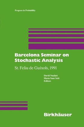Nualart |  Barcelona Seminar on Stochastic Analysis | Buch |  Sack Fachmedien
