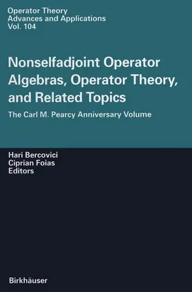 Foias / Bercovicii |  Nonselfadjoint Operator Algebras, Operator Theory, and Related Topics | Buch |  Sack Fachmedien